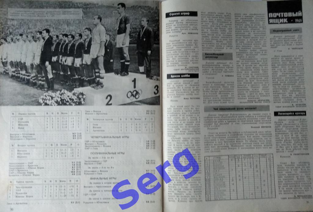 Журнал Спортивные игры №1 1965 год 7
