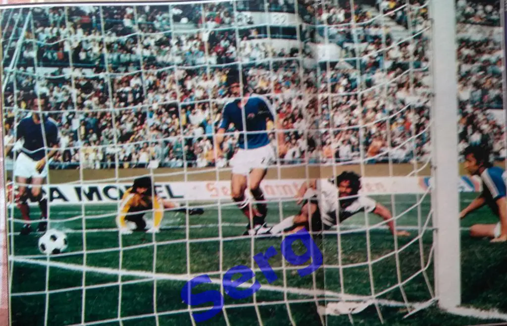 Фото Югославия - ФРГ матч ЧМ-1974 из журнала Стадион (Stadion)