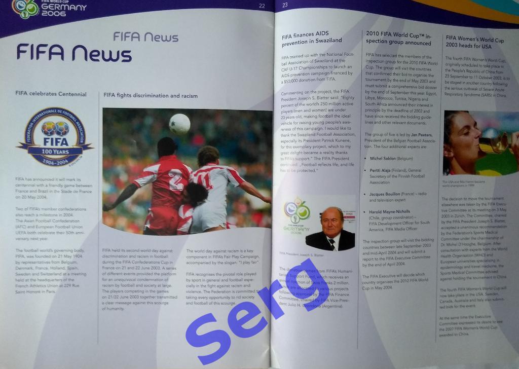 Буклет Новости №3 (News №3) о подготовке к ЧМ-2006 по футболу в Германии 3
