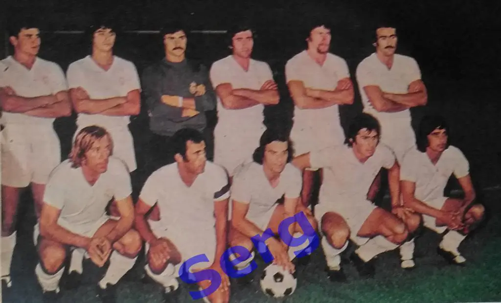 Фото Реал Мадрид, Испания из журнала Старт (Start) Чехословакия, 1976 год