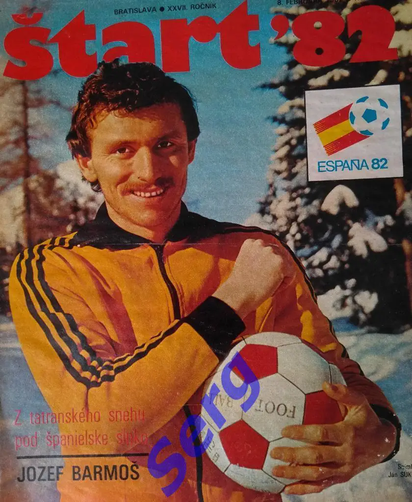 Постер Йозеф Бармош (ЧССР) из журнала Старт (Start) 1982 год
