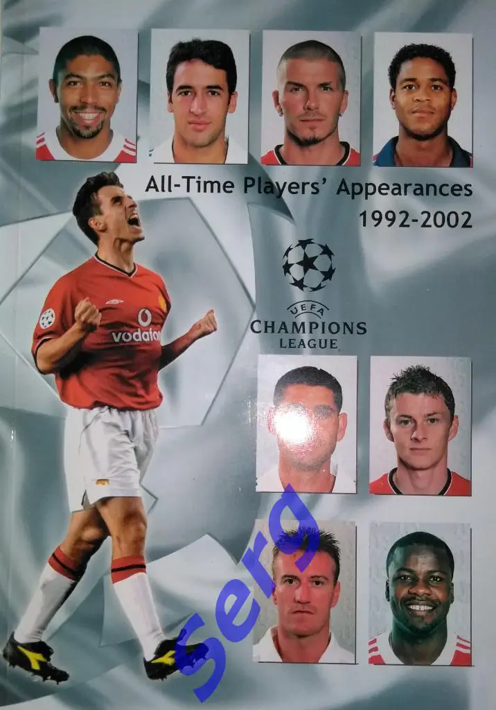 Хэндбук Все игроки Лиги Чемпионов 1992-2002 (All time Players appearances)