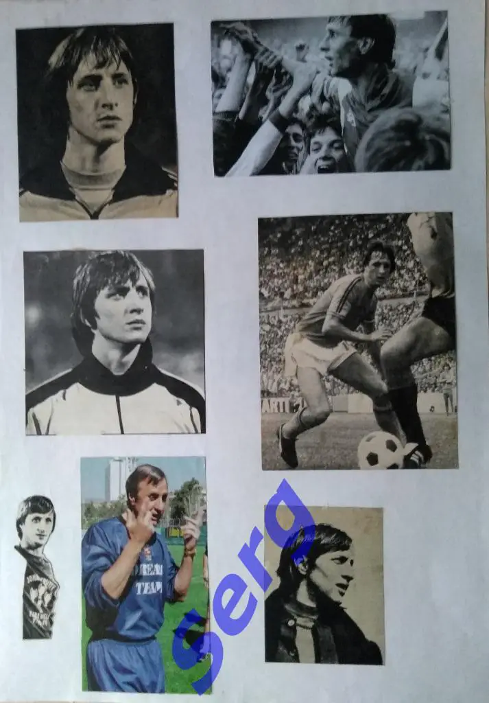 Йохан Кройфф (Голландия) фото из зарубежных журналов. Комплект №11.