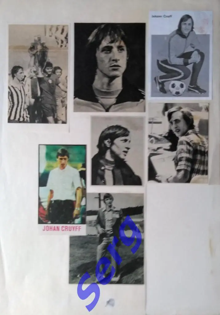 Йохан Кройфф (Голландия) фото из зарубежных журналов. Комплект №12