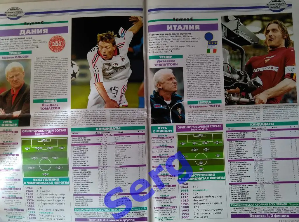 Журнал Спорт-Экспресс Футбол 2004 год. Чемпионат Европы - 2004 год. 4