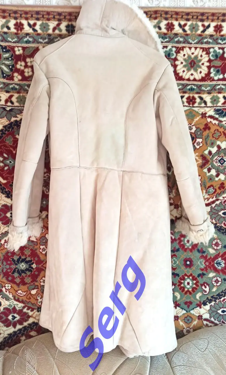 Военный тулуп, натуральная овчина, размер 52-54, изготовлен в СССР. 1