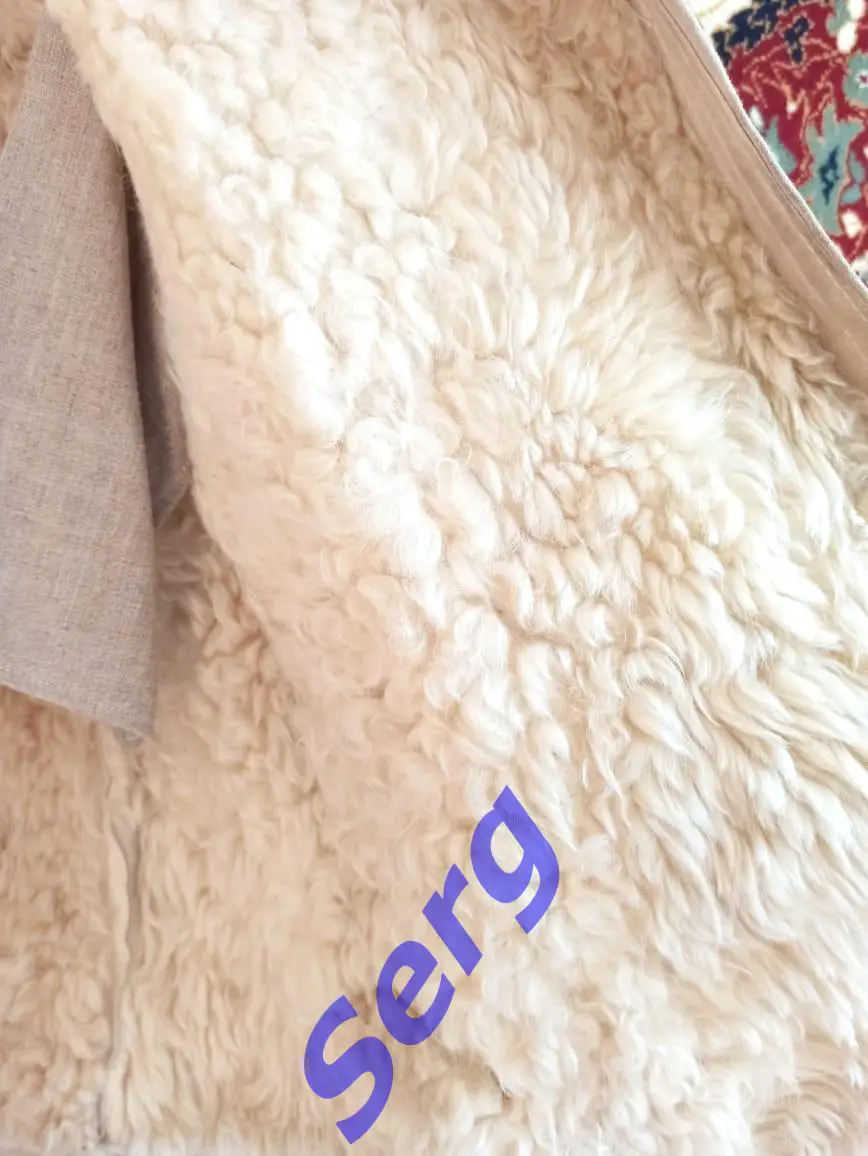 Военный тулуп, натуральная овчина, размер 52-54, изготовлен в СССР. 2