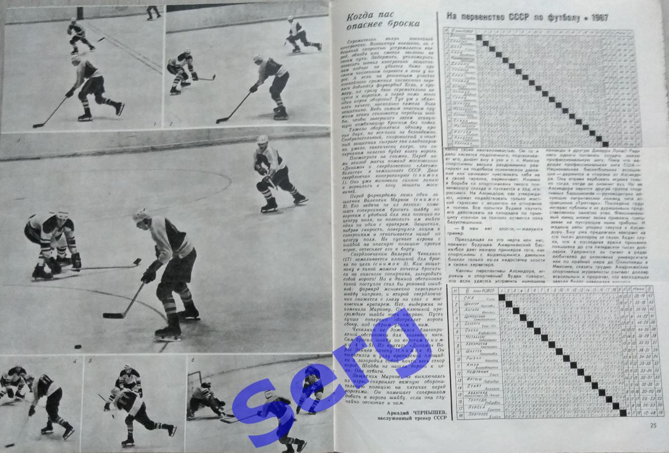 Журнал Спортивные игры №1 1968 год 6