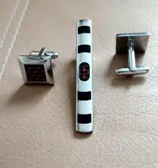 Запонки и зажим для галстука (Италия)