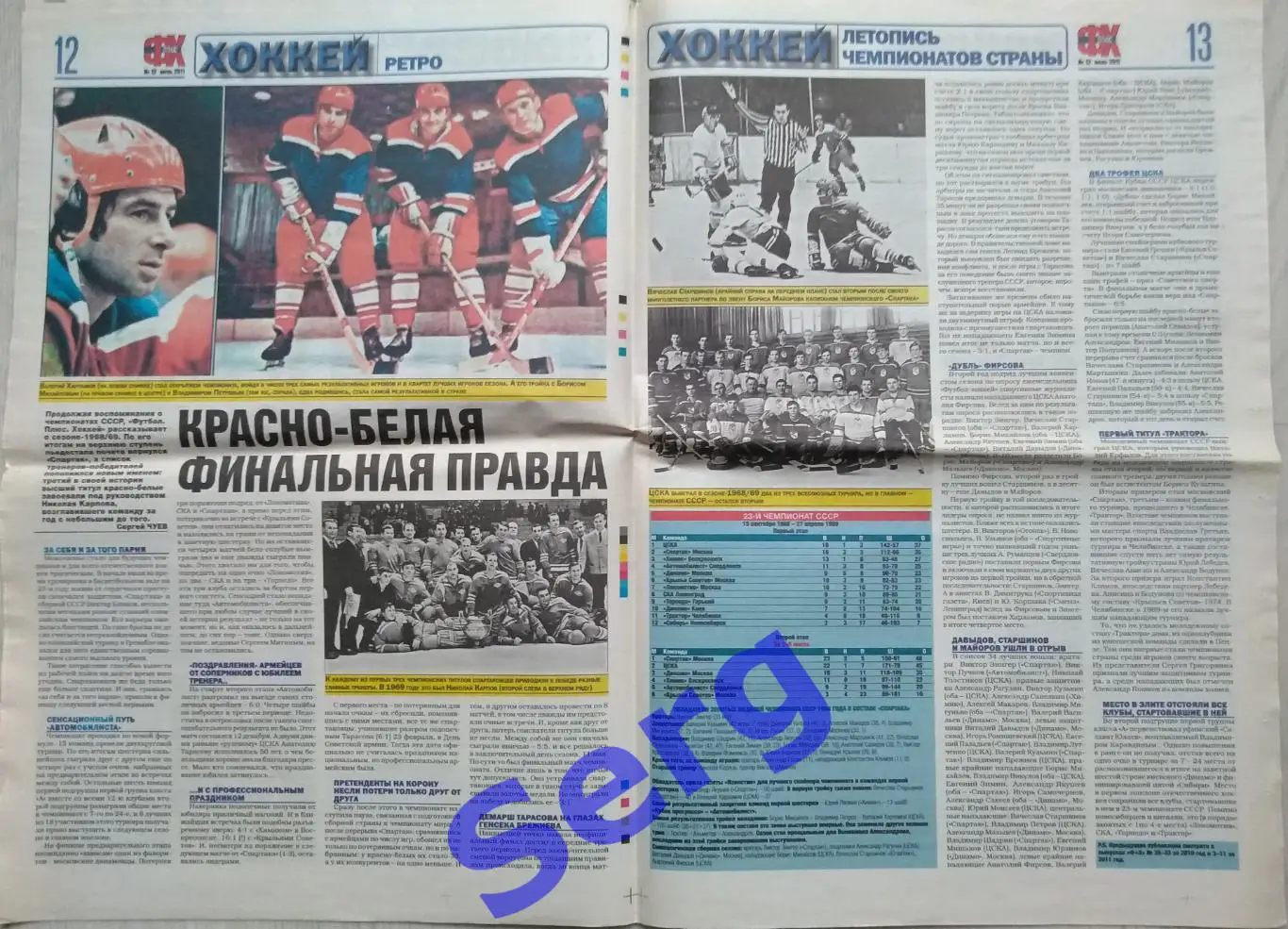 Газета Футбол плюс Хоккей №12 июль 2011 год 5