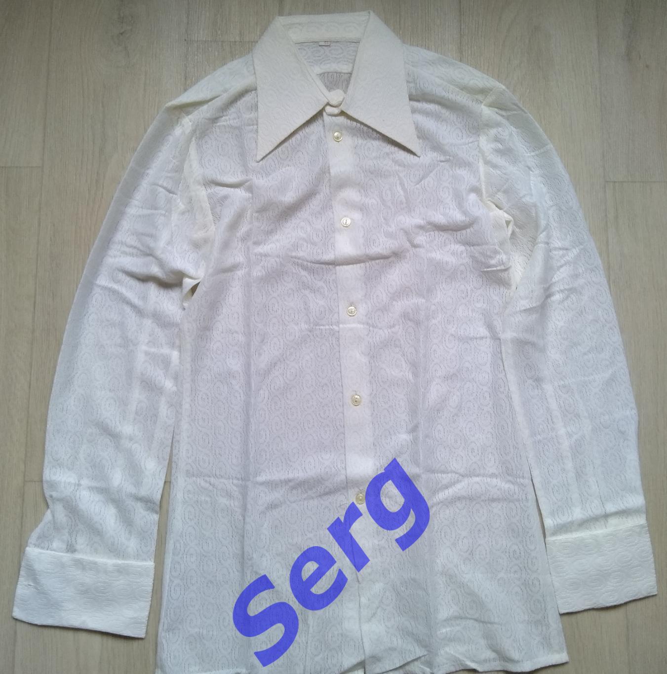 Рубашка гипюровая, размер 48, производство СССР