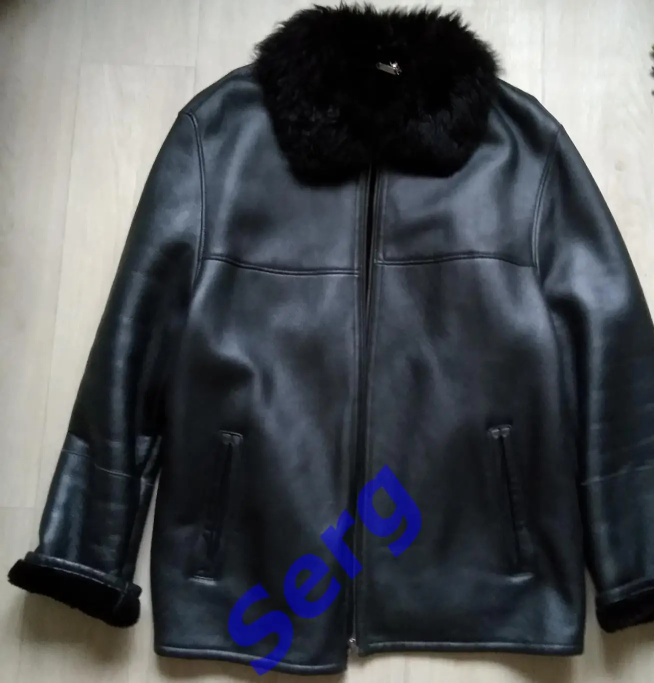 Дубленка зимняя мужская из натуральной кожи, 56 размер. Фирма Ritter, Австрия