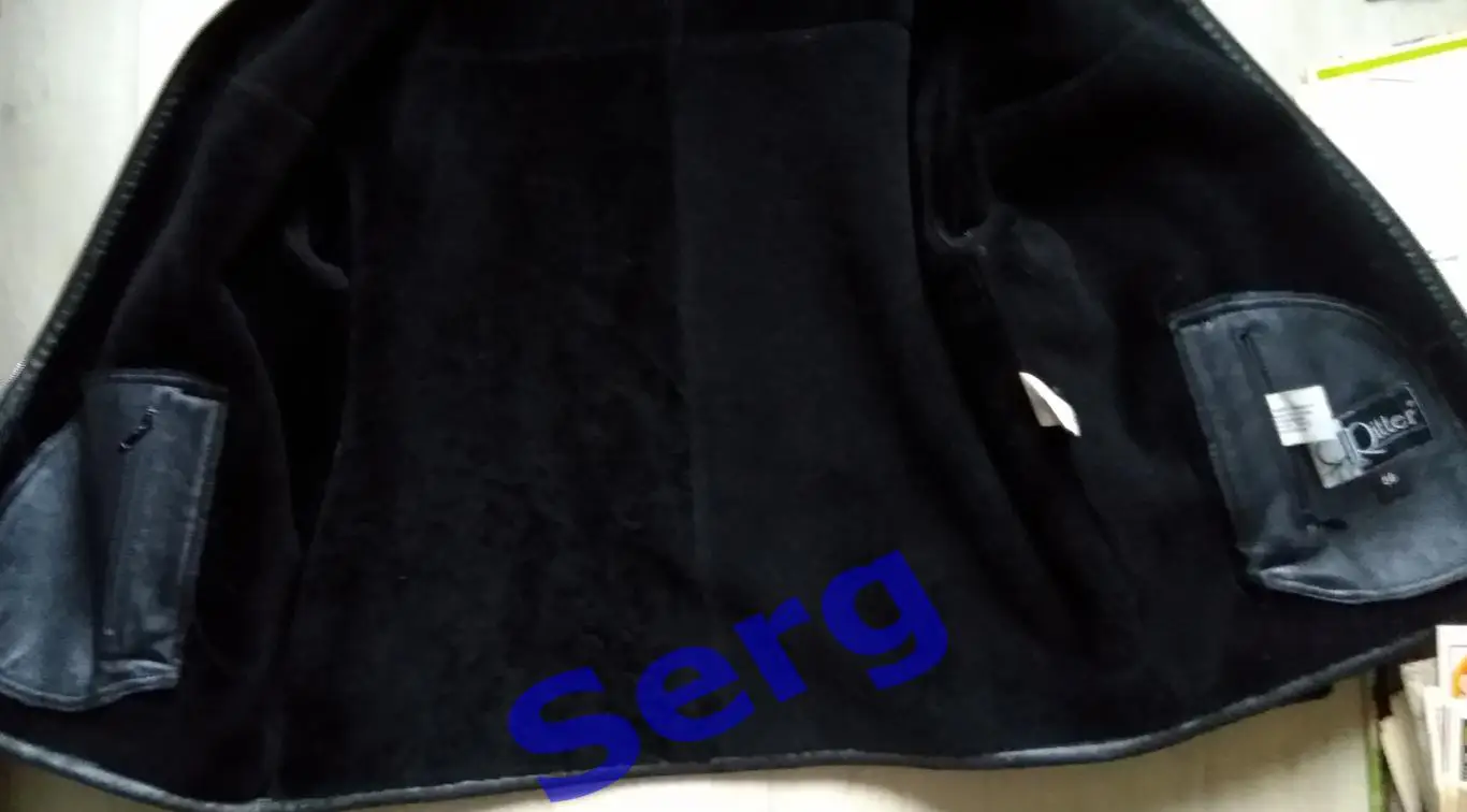 Дубленка зимняя мужская из натуральной кожи, 56 размер. Фирма Ritter, Австрия 1