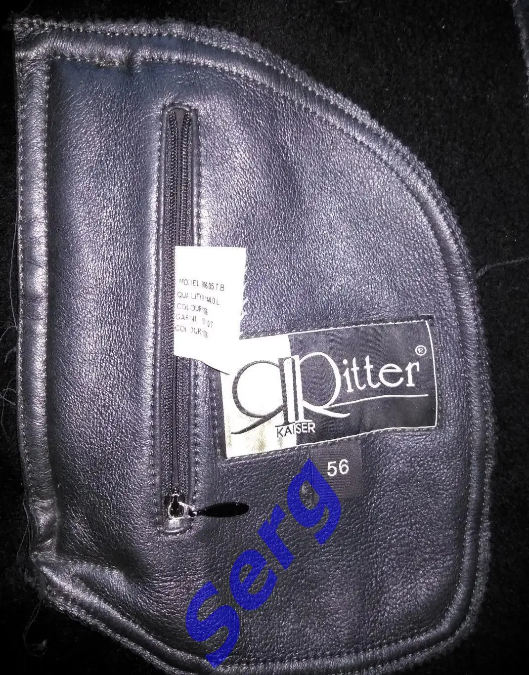 Дубленка зимняя мужская из натуральной кожи, 56 размер. Фирма Ritter, Австрия 3