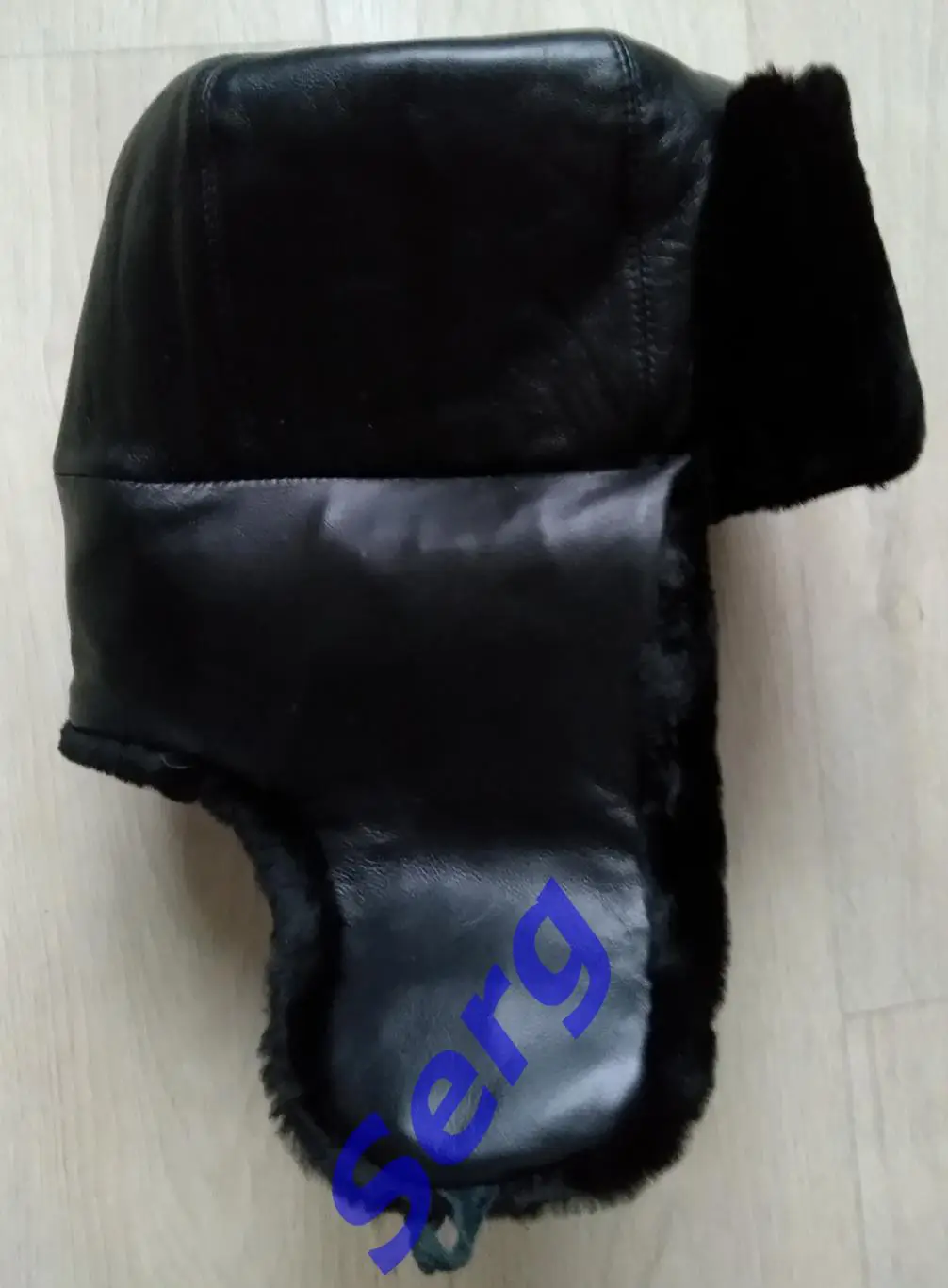 Шапка зимняя, мужская, комбинированная. 60 размер. 2