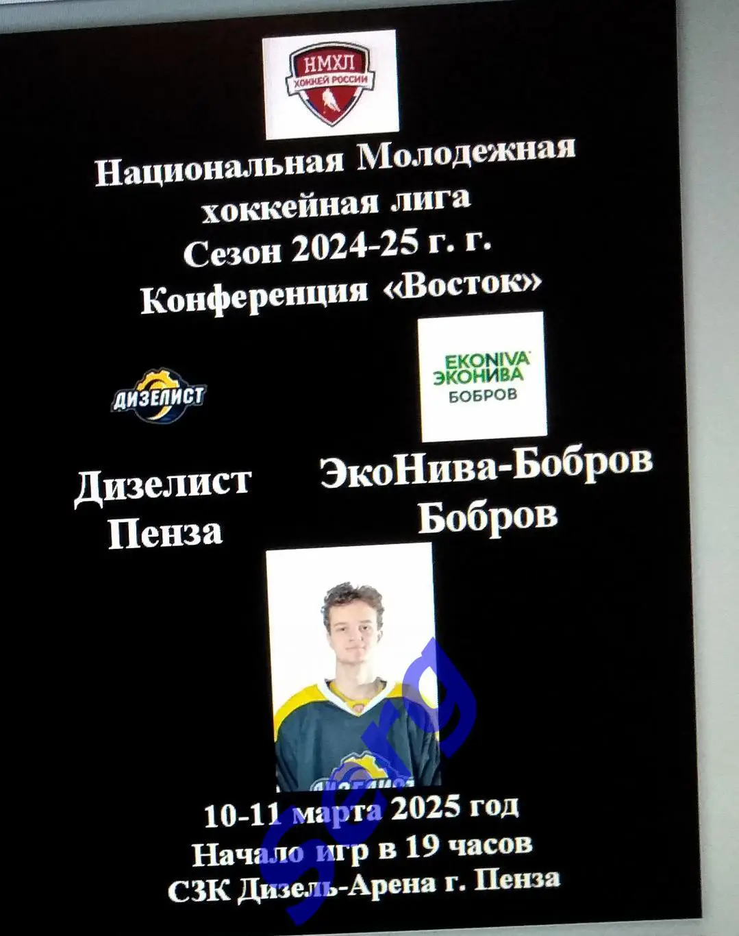 Дизелист Пенза - ЭкоНива-Бобров Бобров - 10-11 марта 2025 год. НМХЛ