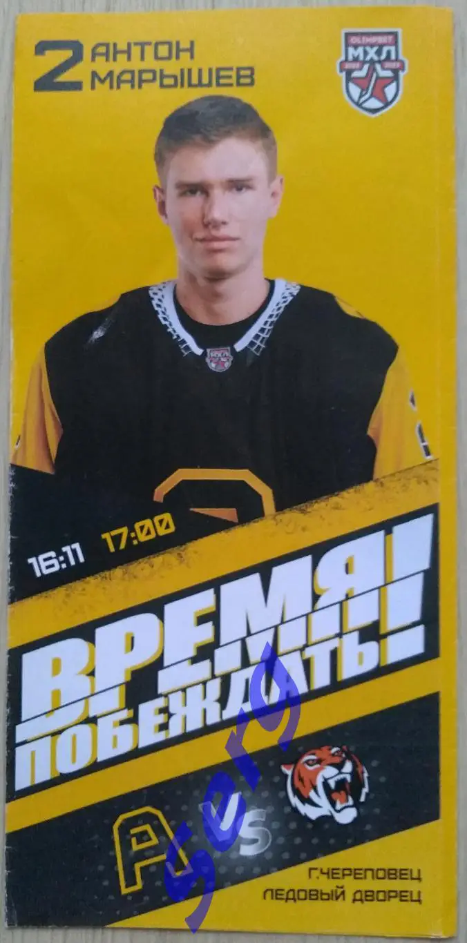 Алмаз Череповец - Амурские Тигры - 16 ноября 2022 год