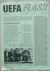 Буклет UEFA FLASH №7 1991 год