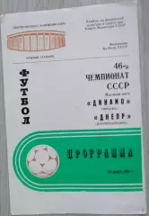 Динамо Москва - Днепр Днепропетровск - 26 марта 1983 год