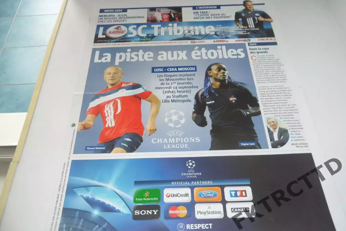 Программа -ЛИЛЛЬ -ЦСКА-