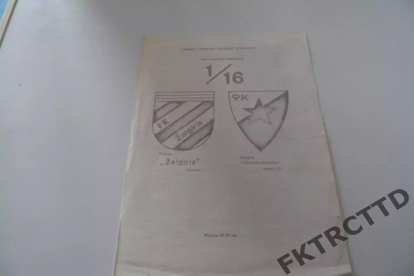 Программа- Жальгирис-Црвена звезда