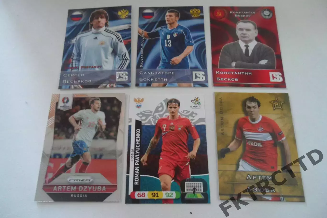 ФУТБОЛ-карточка-ФУТБОЛ разное за все 6
