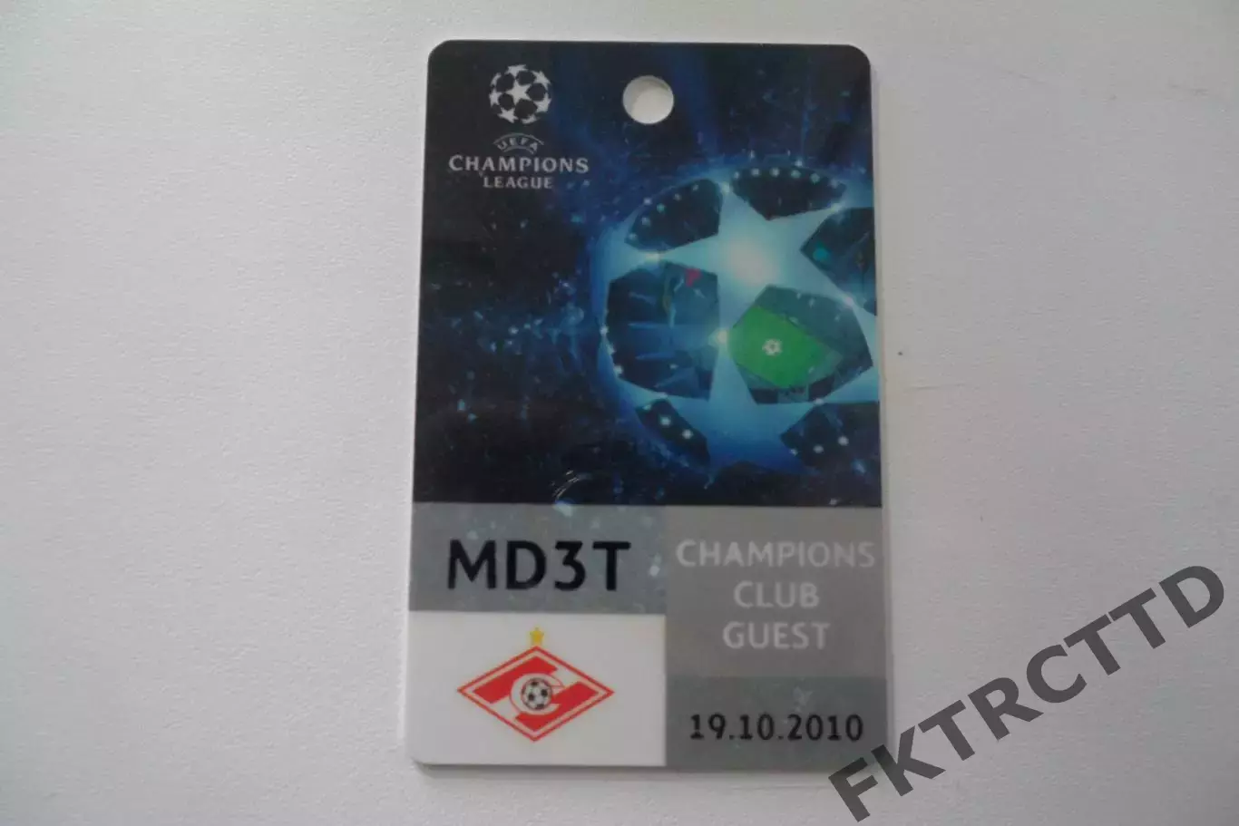БИЛЕТ-СПАРТАК-СЕЗОН-2010лига чемпионов