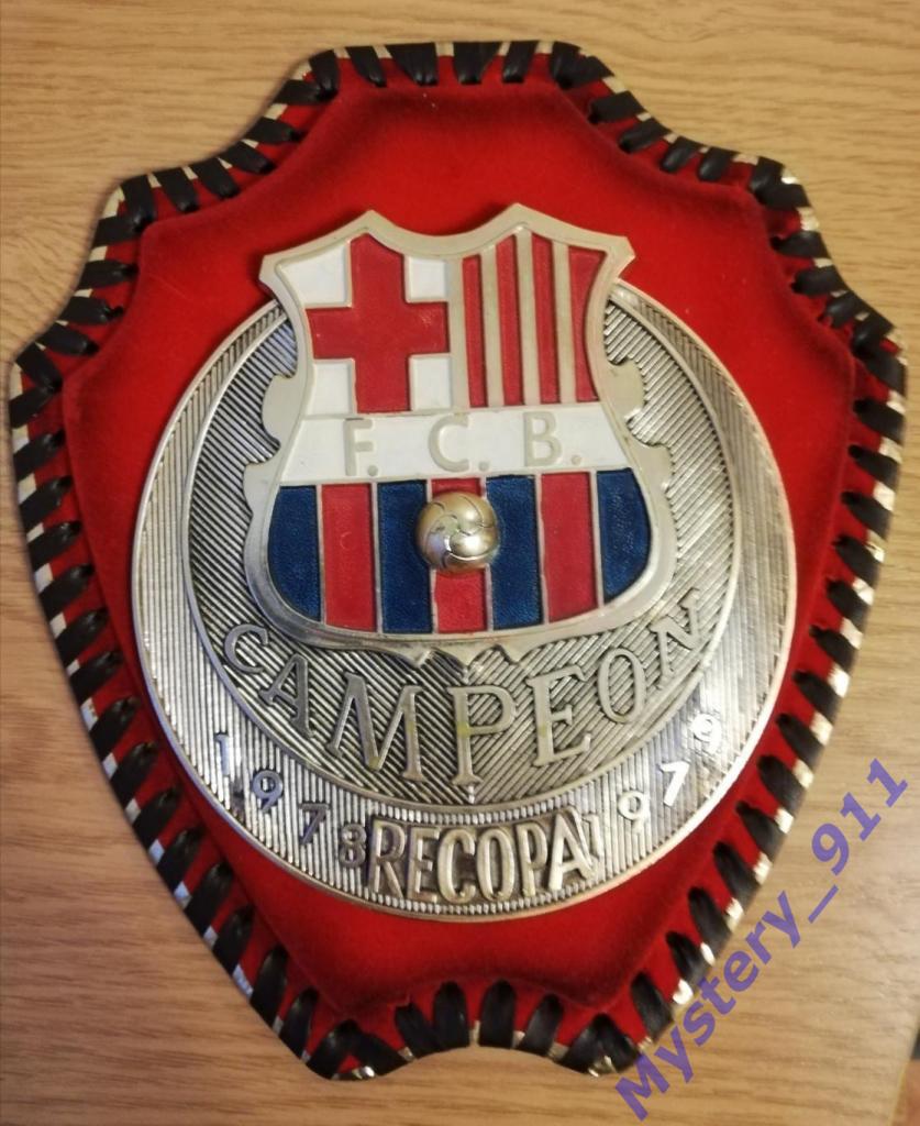 Настенная эмблема F.C.B. Campeon Recopa 1978 - 1979