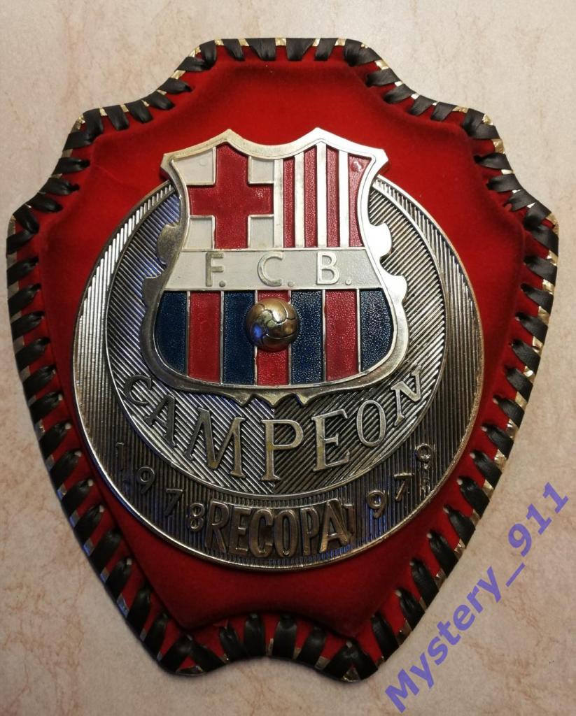 Настенная эмблема F.C.B. Campeon Recopa 1978 - 1979 2