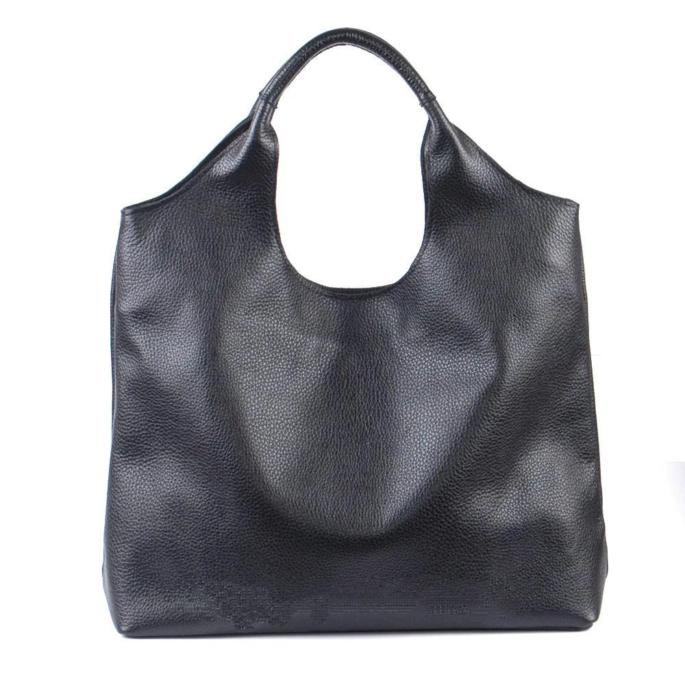 Женская кожаная сумка-хобо из кожи и замши (М15). 1