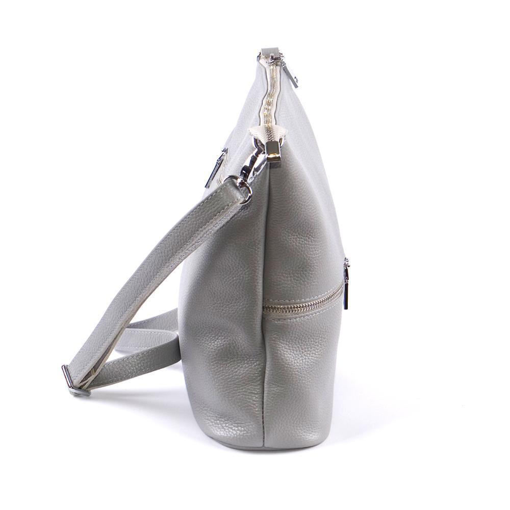 Женская сумочка из натуральной кожи кросс-боди серый флотар М42.. 2