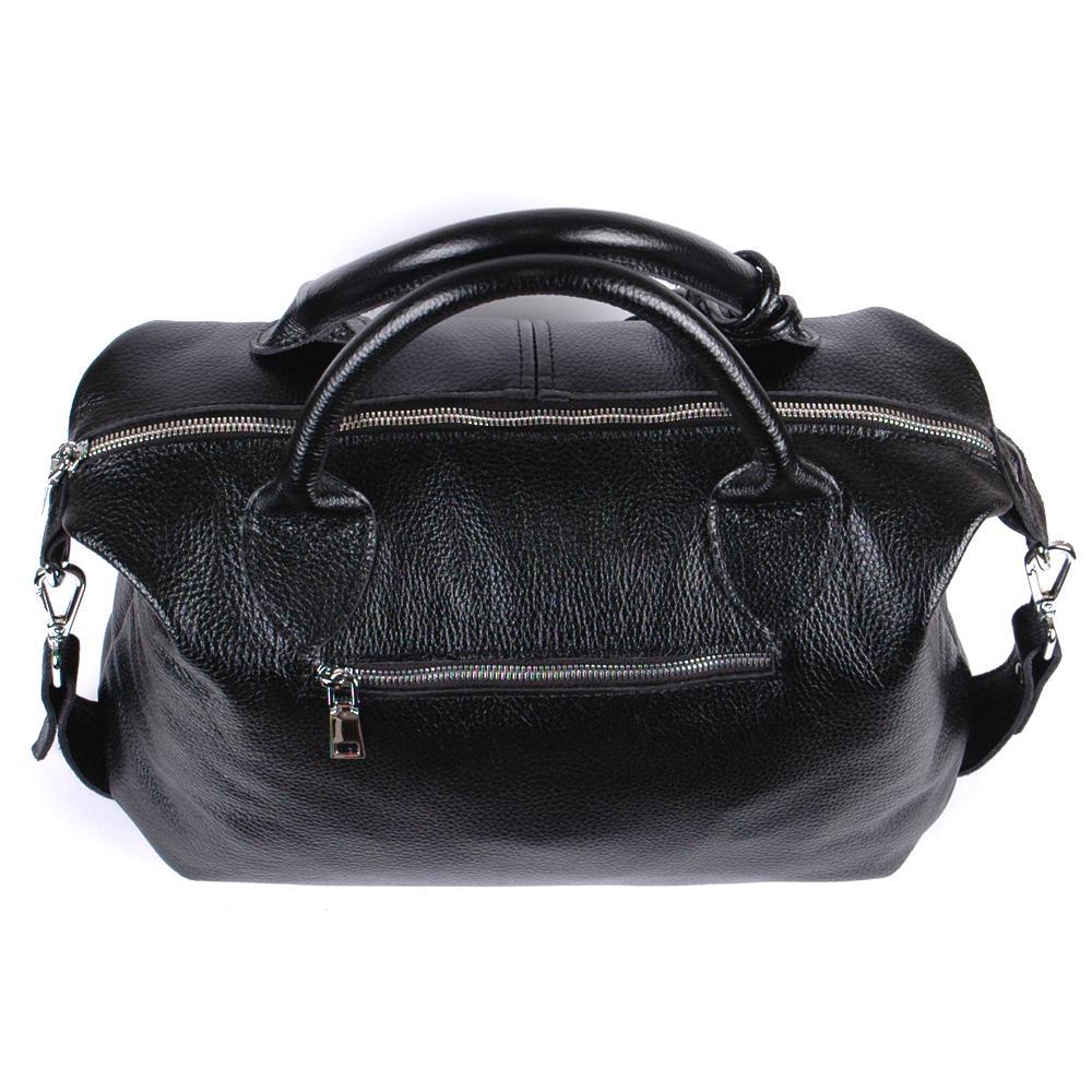Женская сумочка из натуральной кожи чёрный флотар(М20). 3