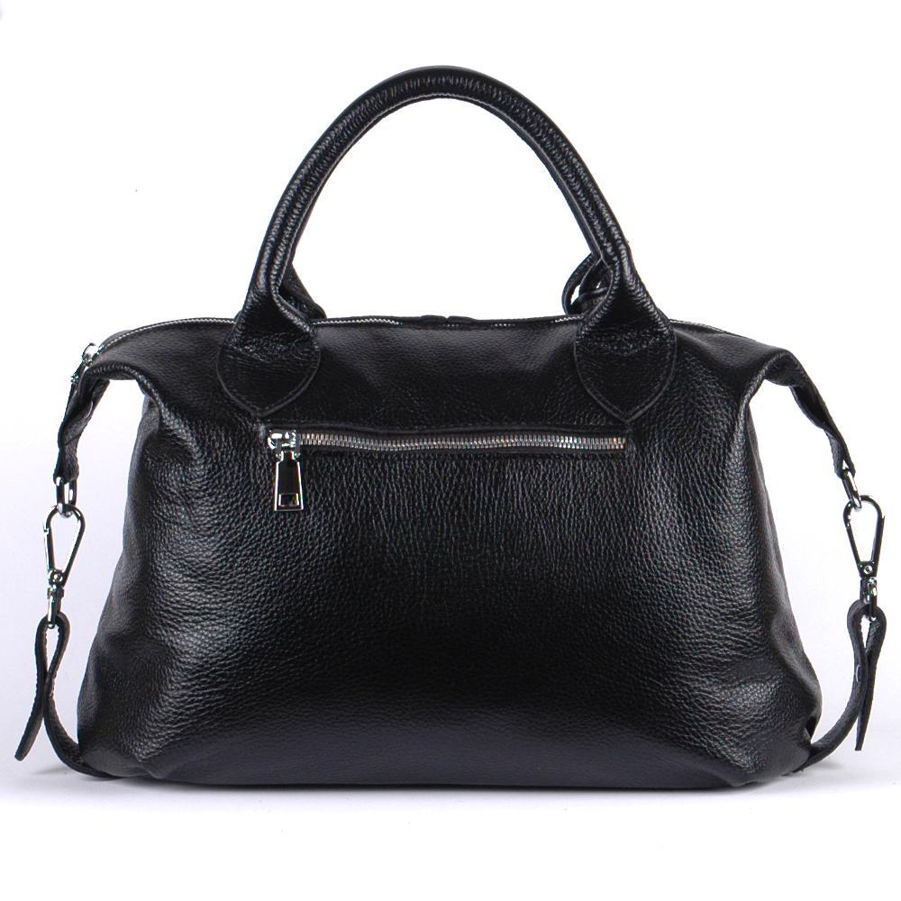 Женская сумочка из натуральной кожи чёрный флотар(М20). 4