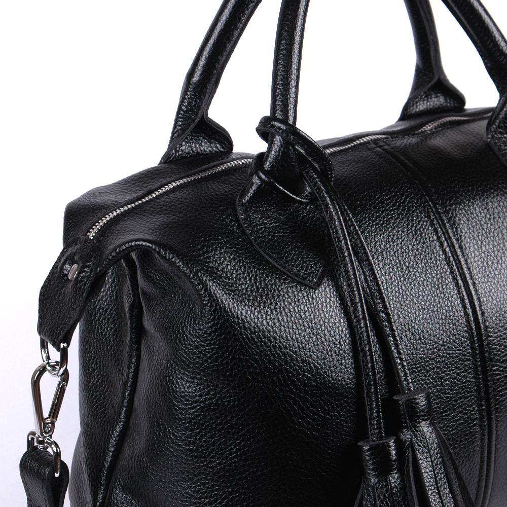 Женская сумочка из натуральной кожи чёрный флотар(М20). 6