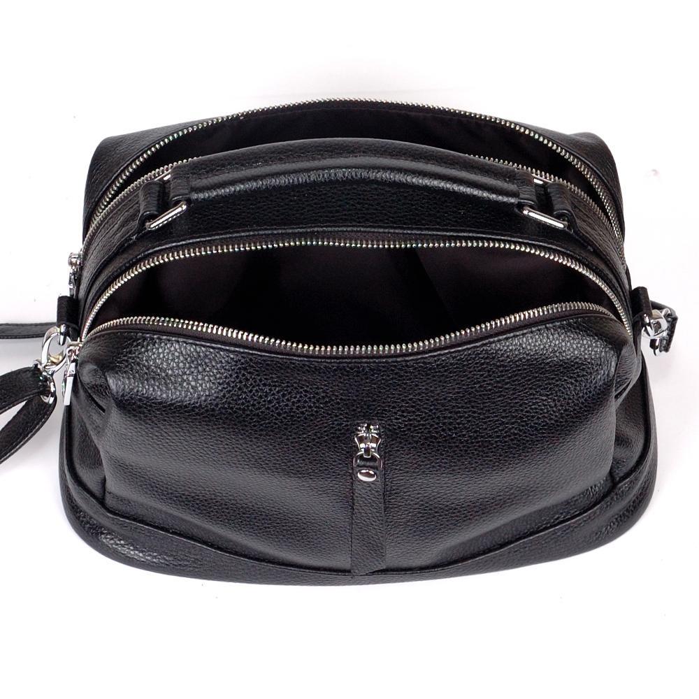 Женская сумочка из натуральной кожи чёрный М44 2