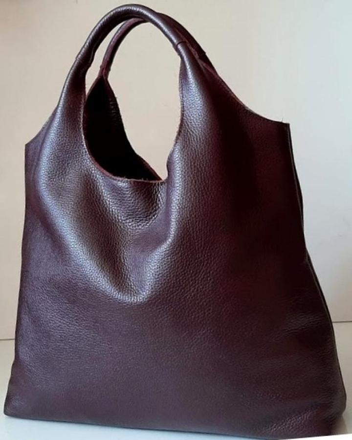 Женская сумка-хобо из натуральной кожи виноградный флотар. (М15). 1