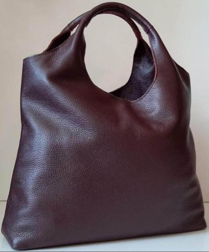 Женская сумка-хобо из натуральной кожи виноградный флотар. (М15). 2