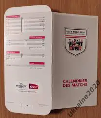 Евро 2016. Календарь игр от SNCF Франция 1