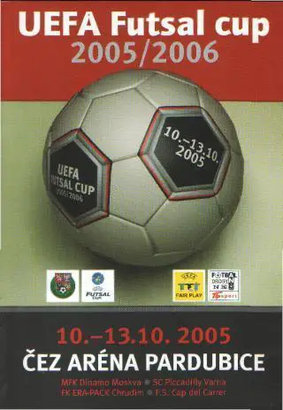 Мини-футбол: зона Евро КУБКА в Пардубице.ЧЕХИЯ (с уч.ДИНАМО(Москва)-окт.2005