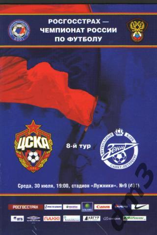 ЦСКА(Москва)-Зенит (СПБ)-30.7.2008