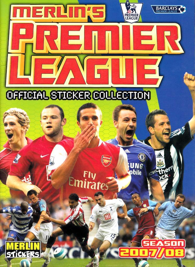 Альбом пустой Футбол Премьер лига Англия 2007-08г MERLIN stickers