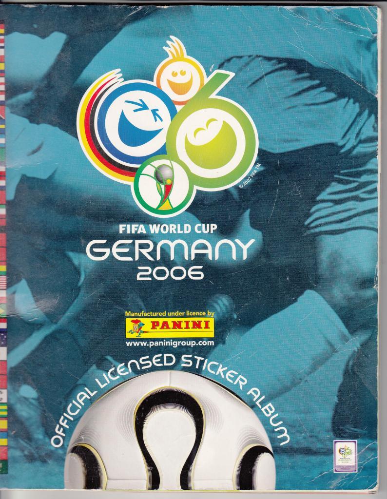 альбом Чемпионат Мира по футболу Германия 2006 С НАКЛЕЙКАМИ ПОЛНЫЙ СЕТ Б/У Панин