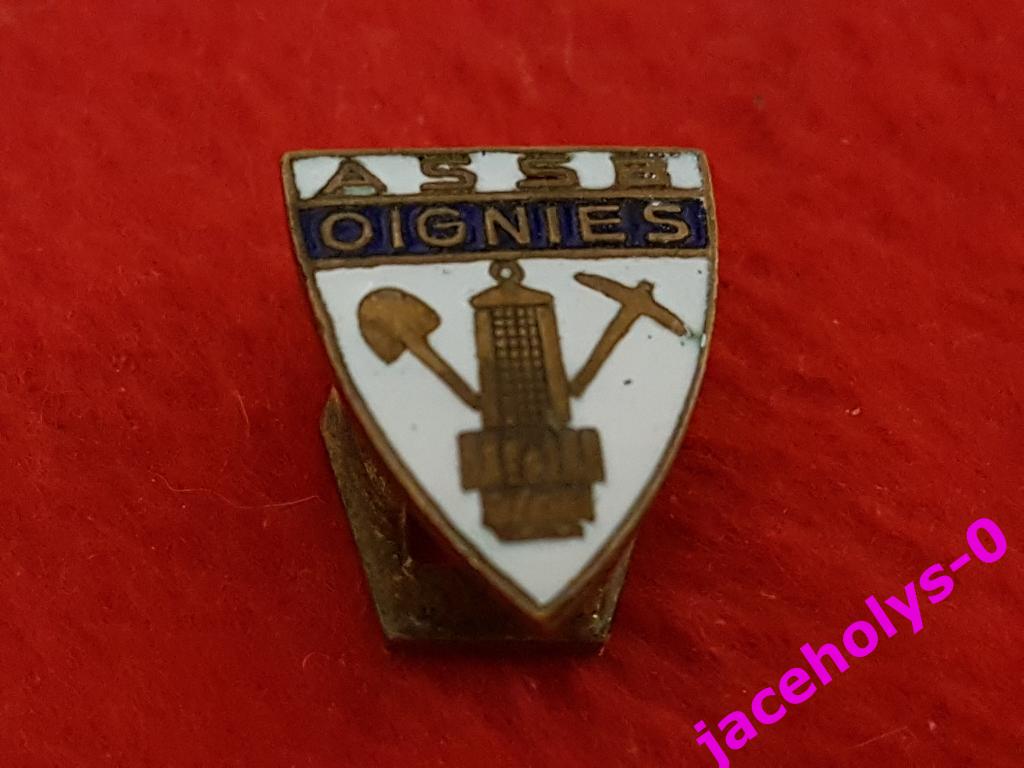 OGNIES ASSB METAL BADGE FRANCE