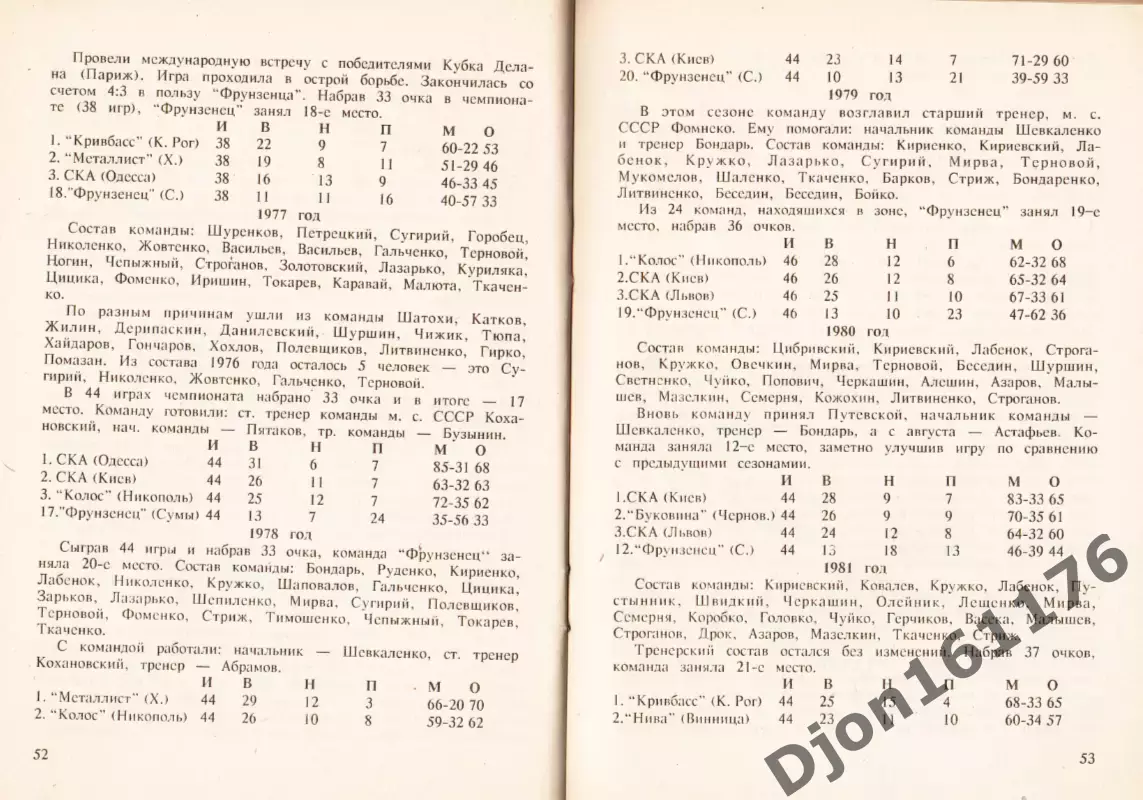 Футбол-92. Справочник-календарь. Сумский областной футбольный клуб Автомобилист 4