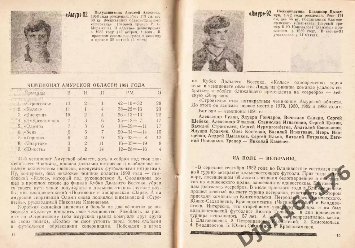 «Амур»-92. Футбольный справочник». Благовещенск 2