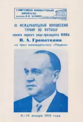 III Международный турнир В.А.Гранаткина 1983 года