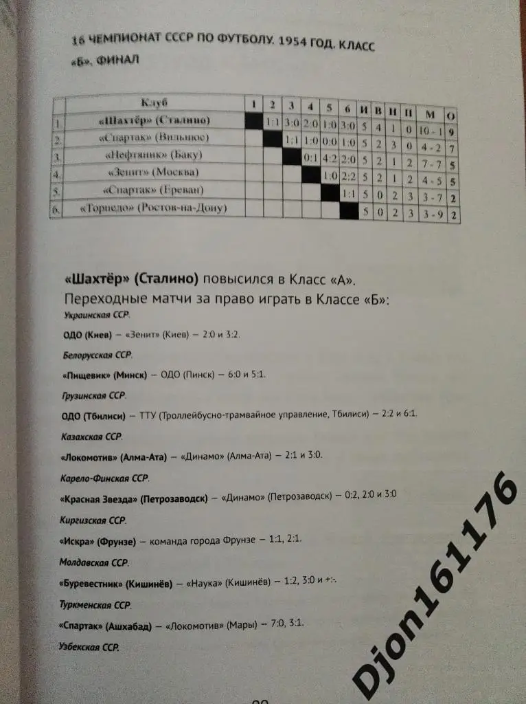 История чемпионатов СССР по футболу. Часть 2 (1947-1961 гг) 2