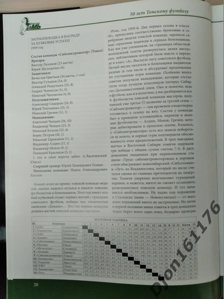 «Десятый тайм». Составители С.В.Хорев, С.Н.Симонов. Томск. 2