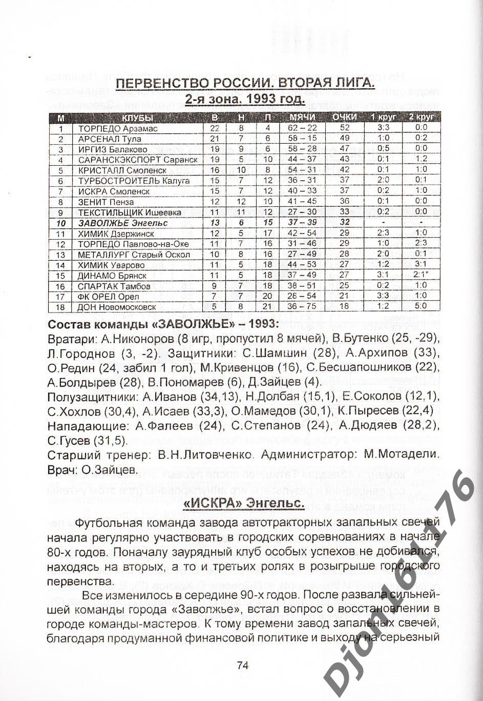 Л.И.Цыпковский. «Покровск футбольный». Энгельс. 5