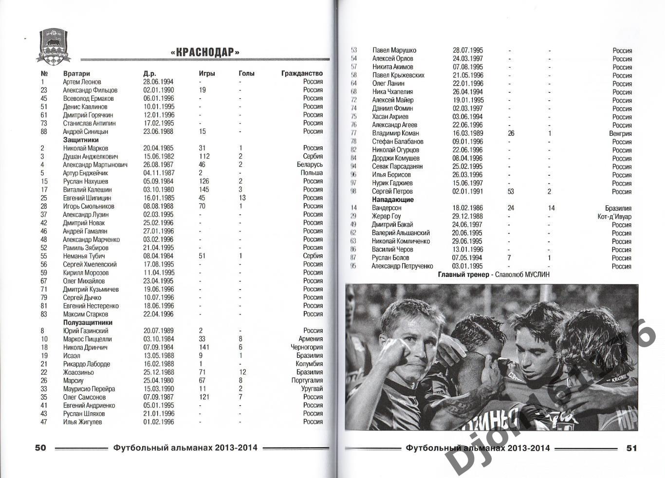«Футбольный альманах 2013-2014».Издательский Дом «Гранд». Ростов-на-Дону. 2013г 4